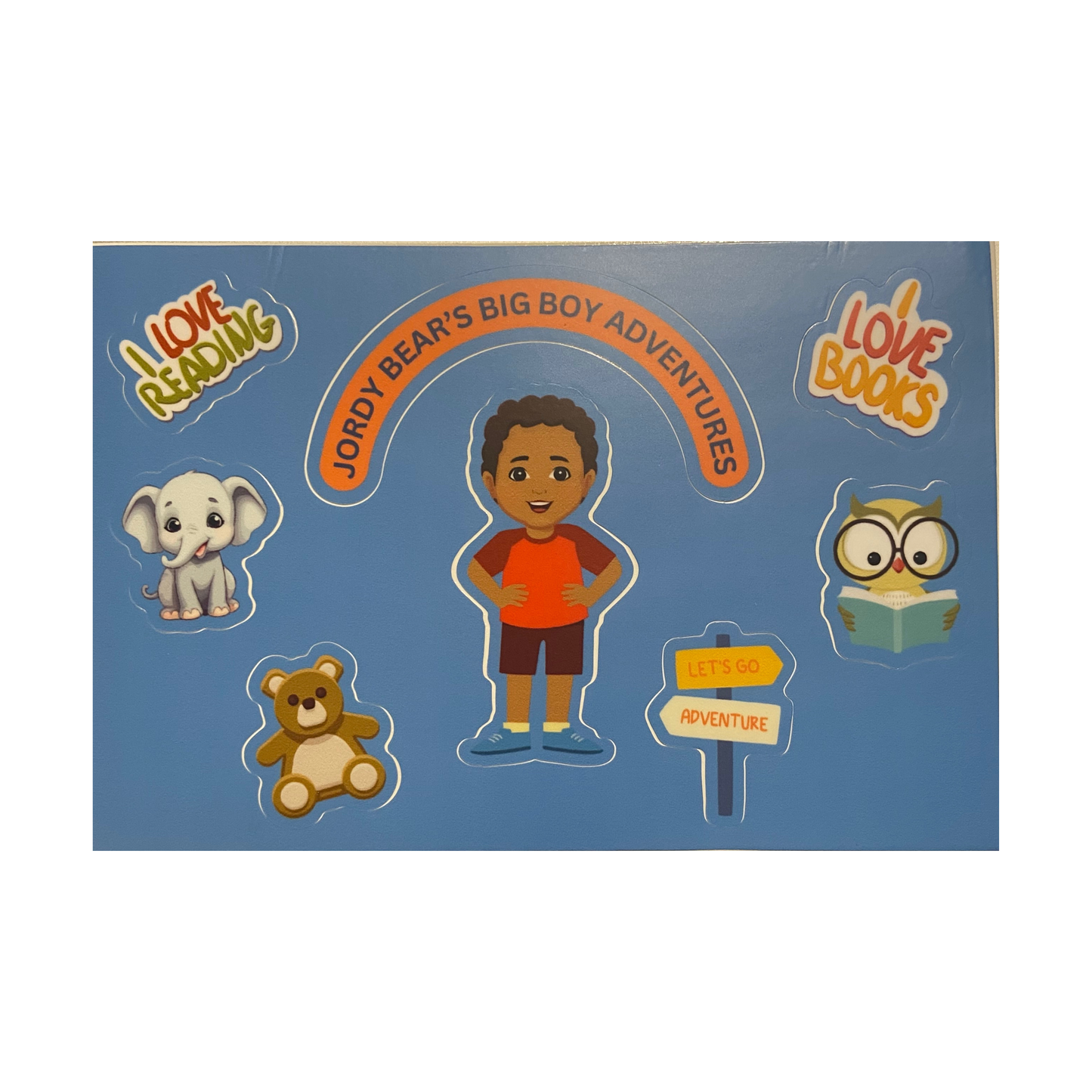 Jordy Bear Sticker Sheet – Big Boy Adventures (Add-on only)