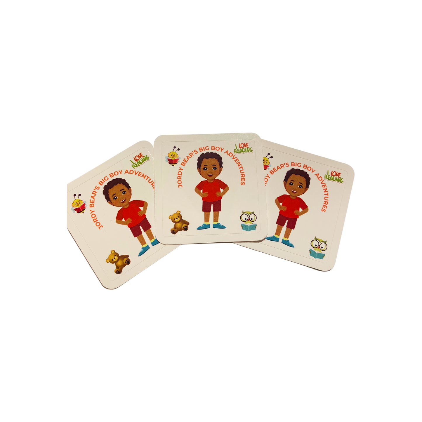 Jordy Bear Mini Sticker Sheet – Adventure Friends (Add-on Only)